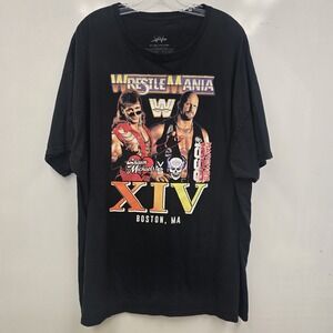 Wrestlemania XIV 14 Shawn Michaels Stone Cold Steve Austin T-Shirt 3X  WWE